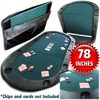 Toy Time Texas Holdem Poker Folding Tabletop with Cupholders 262018CNZ